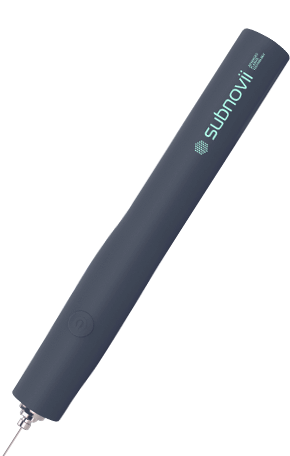 Handheld Subnovii plasma pen device designed for precise skin tightening and non-surgical resurfacing treatments.